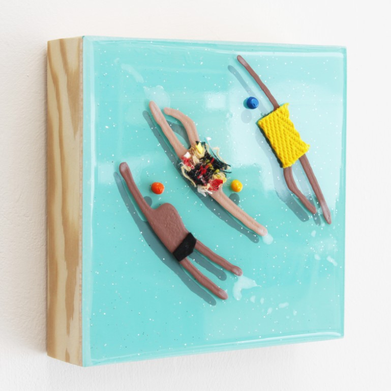 RUBEN ARTIST - Swimmers 959 - Swimmers Intimate Swim Tiny Tides in Blue Mediana RUBEN ARTIST - Swimmers 959 - Swimmers Intimate Swim Tiny Tides in Blue Mediana