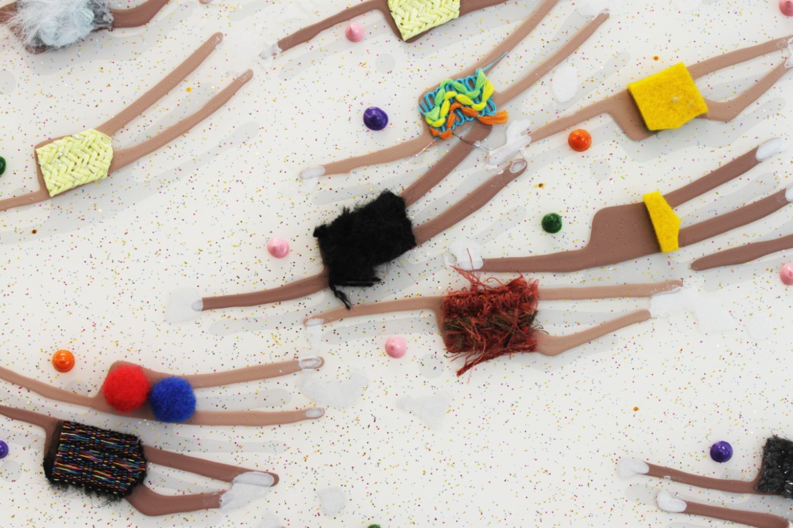 RUBEN ARTIST - Swimmers 233 - Swimmers Abstract Coral White Background with Swimmers framed in Contemporary Art Movement Mediana RUBEN ARTIST - Swimmers 233 - Swimmers Abstract Coral White Background with Swimmers framed in Contemporary Art Movement Mediana