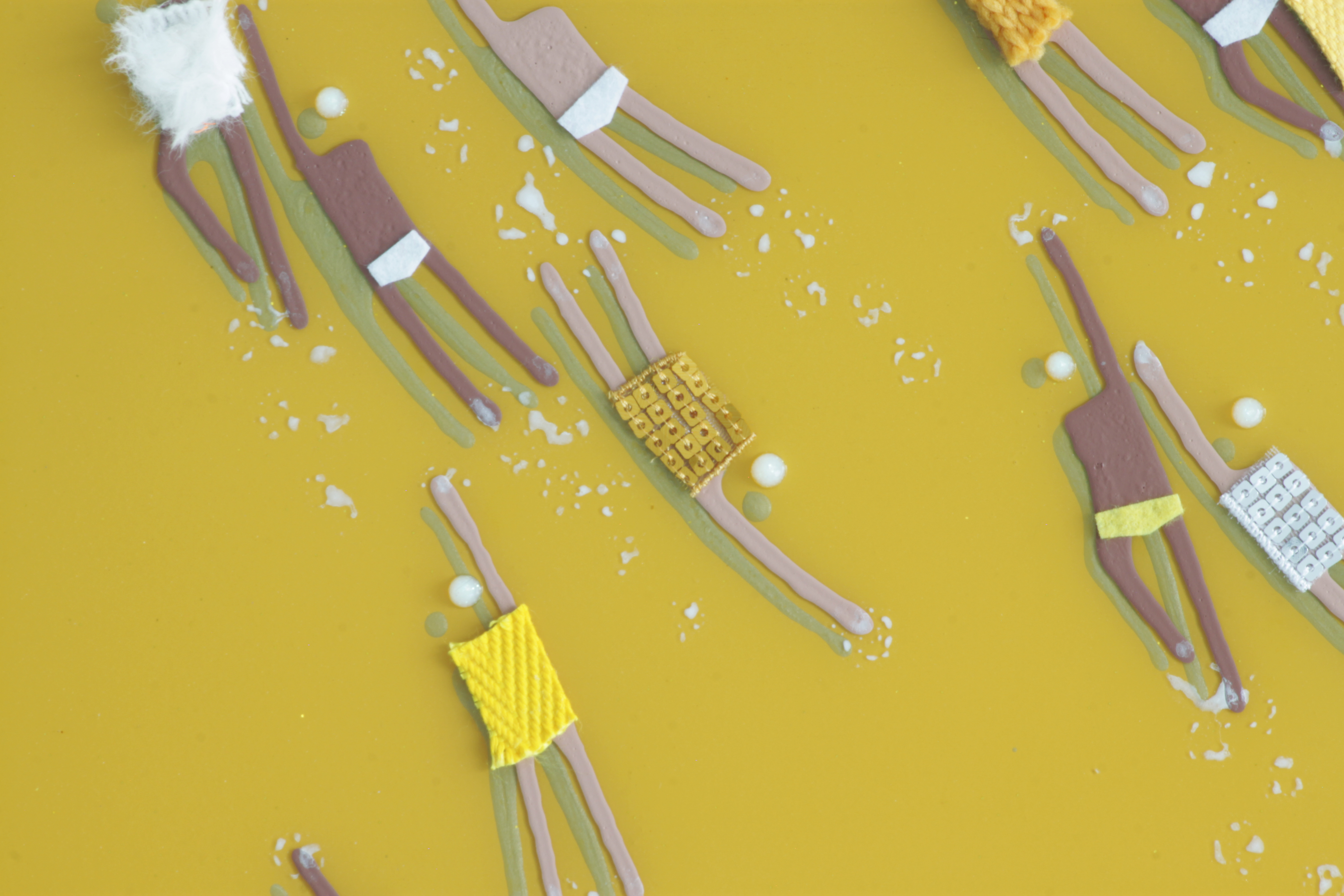 RUBEN ARTIST - Swimmers 113 - Swimmers Plage de Moutarde Mustard Tides Glowing with Coral Motion RUBEN ARTIST - Swimmers 113 - Swimmers Plage de Moutarde Mustard Tides Glowing with Coral Motion