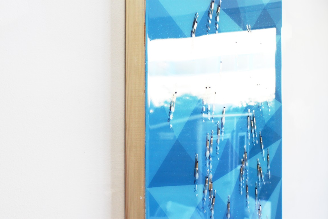 RUBEN ARTIST - Swimmers 822 - Swimmers Fragments of Sea Abstract Swimmers in Blue Mediana RUBEN ARTIST - Swimmers 822 - Swimmers Fragments of Sea Abstract Swimmers in Blue Mediana