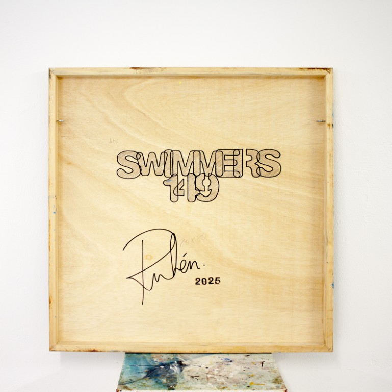 RUBEN ARTIST - Swimmers 149 - Swimmers Original Contemporary Art Swimmer in the Sea Mediana RUBEN ARTIST - Swimmers 149 - Swimmers Original Contemporary Art Swimmer in the Sea Mediana