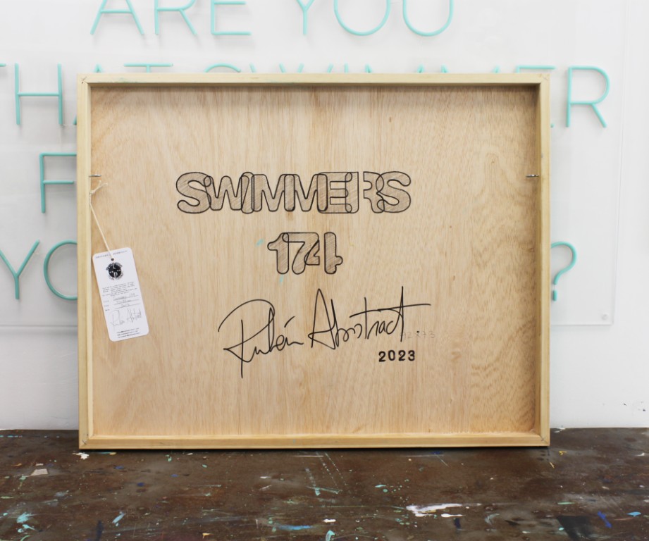 RUBEN ARTIST - Swimmers 174 - Swimmers Aquamarine Canvas celebrating life swimmers energy through Contemporary Abstract Art Mediana RUBEN ARTIST - Swimmers 174 - Swimmers Aquamarine Canvas celebrating life swimmers energy through Contemporary Abstract Art Mediana