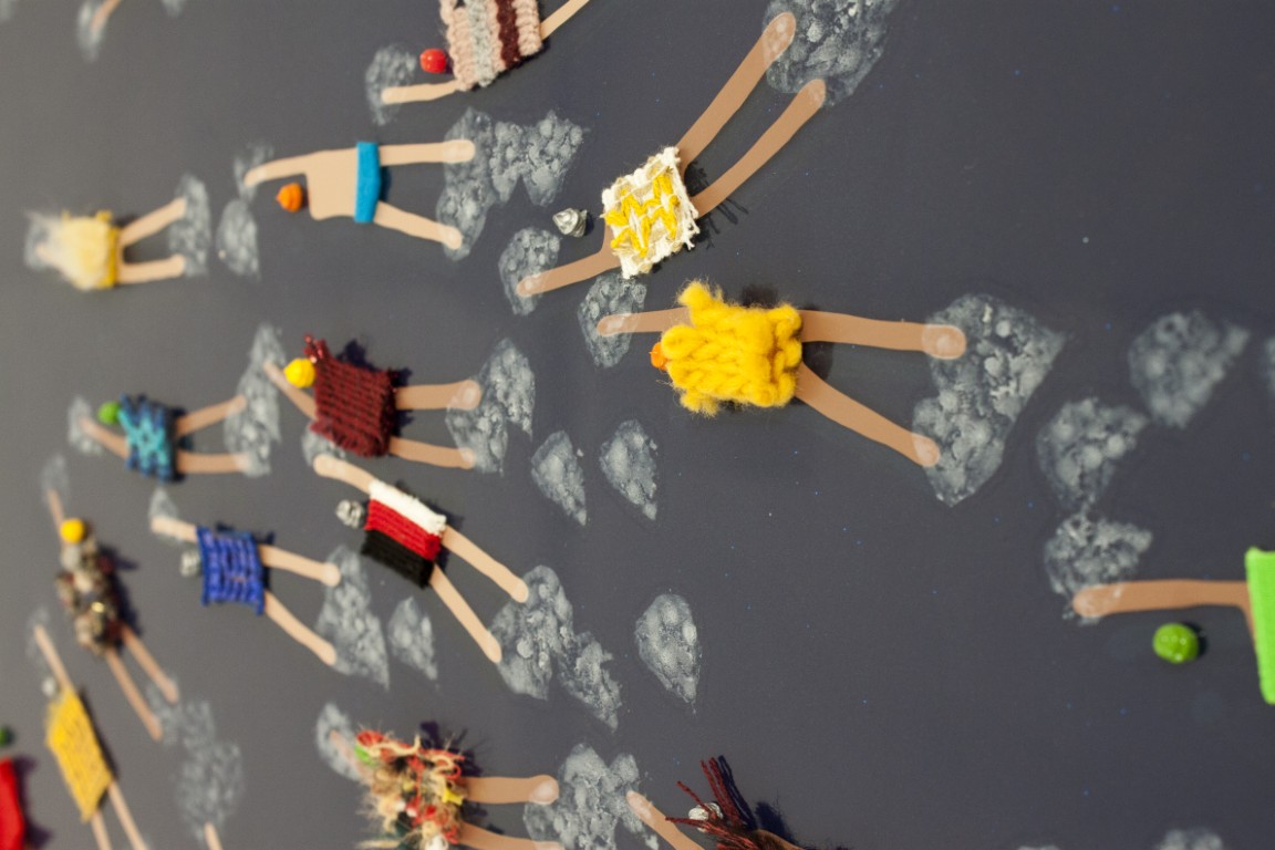 RUBEN ARTIST - Swimmers 596 - Swimmers Blue Current Heart Where Paths Cross Together Mediana RUBEN ARTIST - Swimmers 596 - Swimmers Blue Current Heart Where Paths Cross Together Mediana