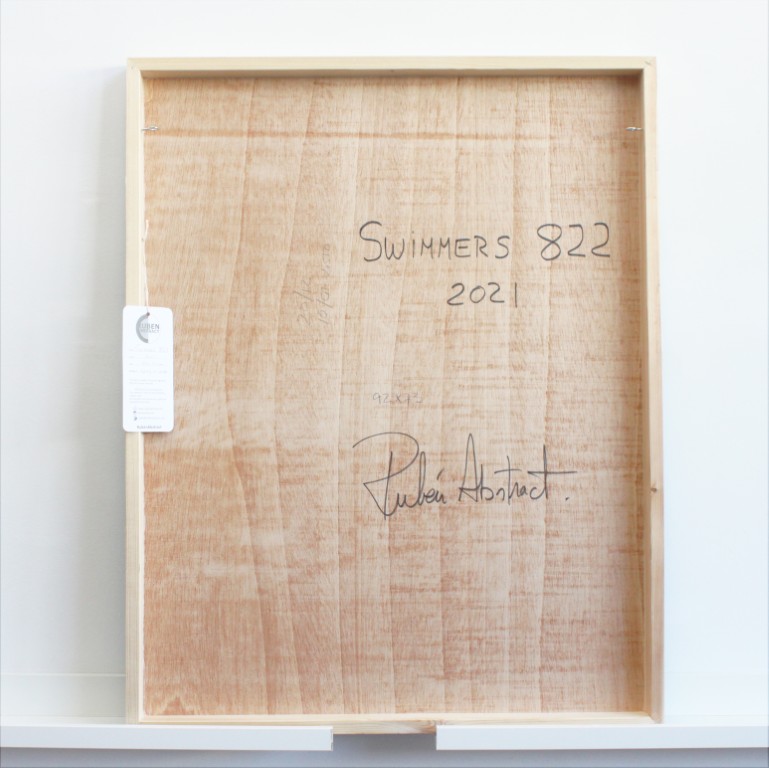 RUBEN ARTIST - Swimmers 822 - Swimmers Blue Dimensions Geometric Current Abstract Mediana RUBEN ARTIST - Swimmers 822 - Swimmers Blue Dimensions Geometric Current Abstract Mediana