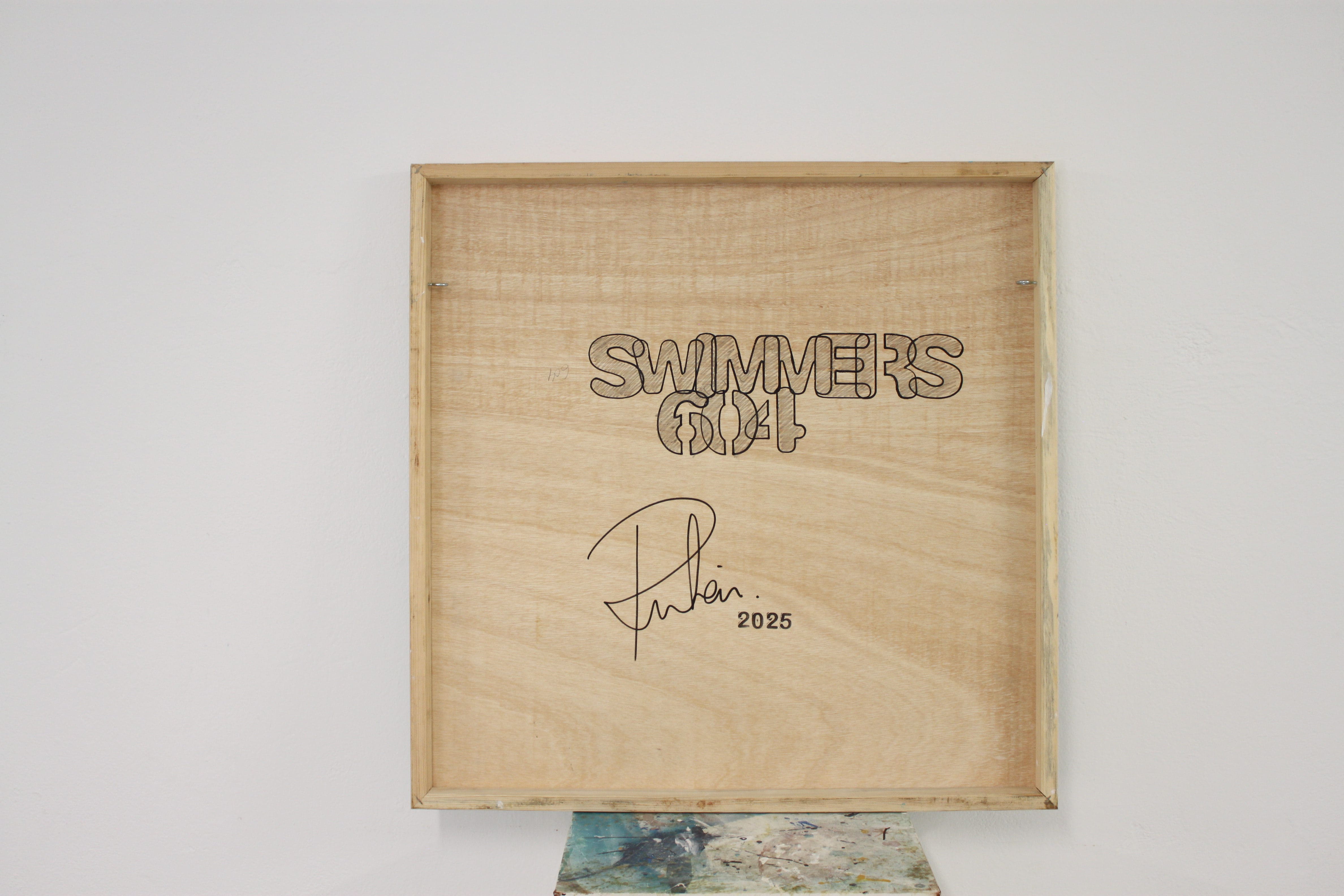 RUBEN ARTIST - Swimmers 604 - Swimmers Aquamarine Sea Couple Swimmers Contemporary Love Art RUBEN ARTIST - Swimmers 604 - Swimmers Aquamarine Sea Couple Swimmers Contemporary Love Art