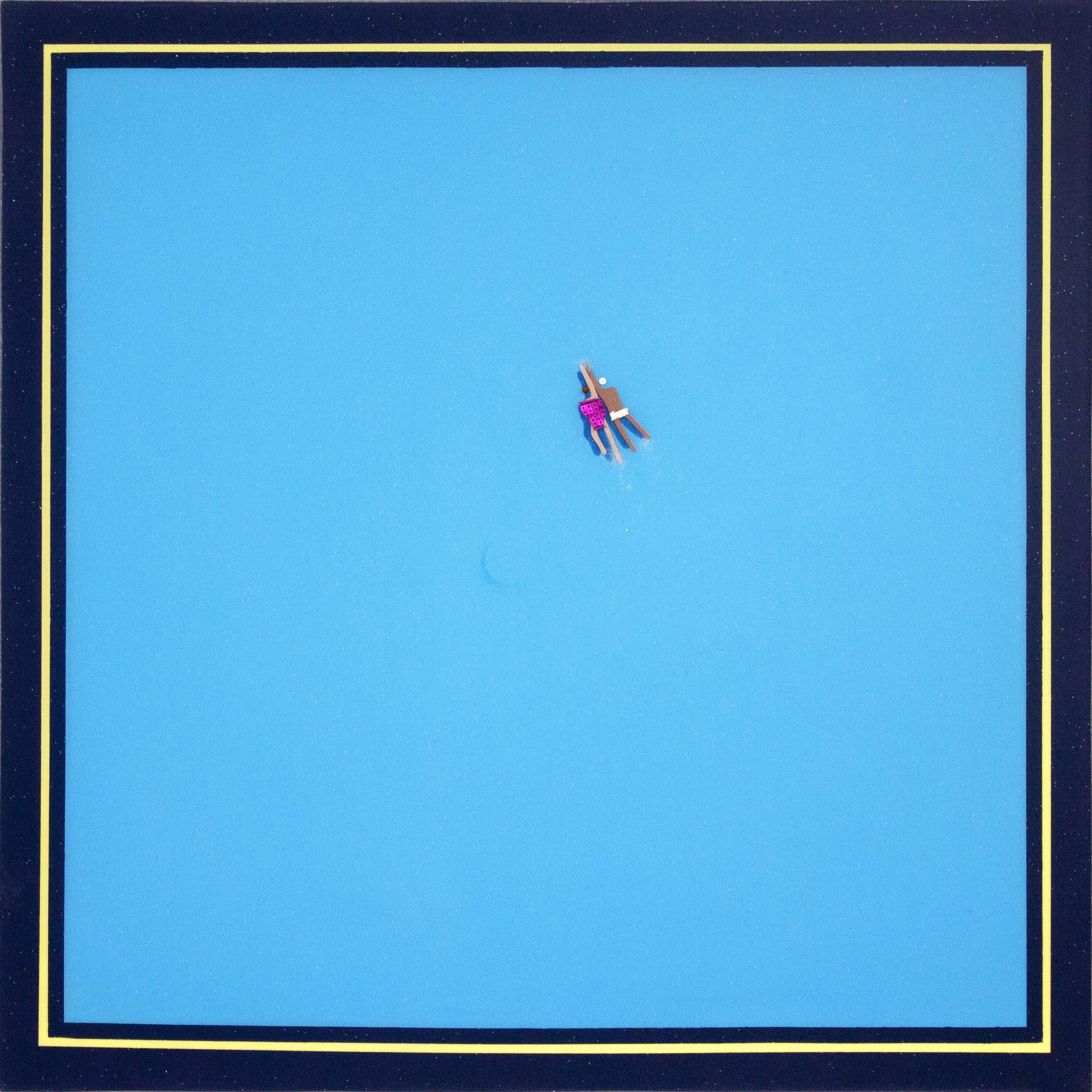 RUBEN ARTIST - Swimmers 149 - Swimmers Contemporary Art Open Water Swimming Seascape