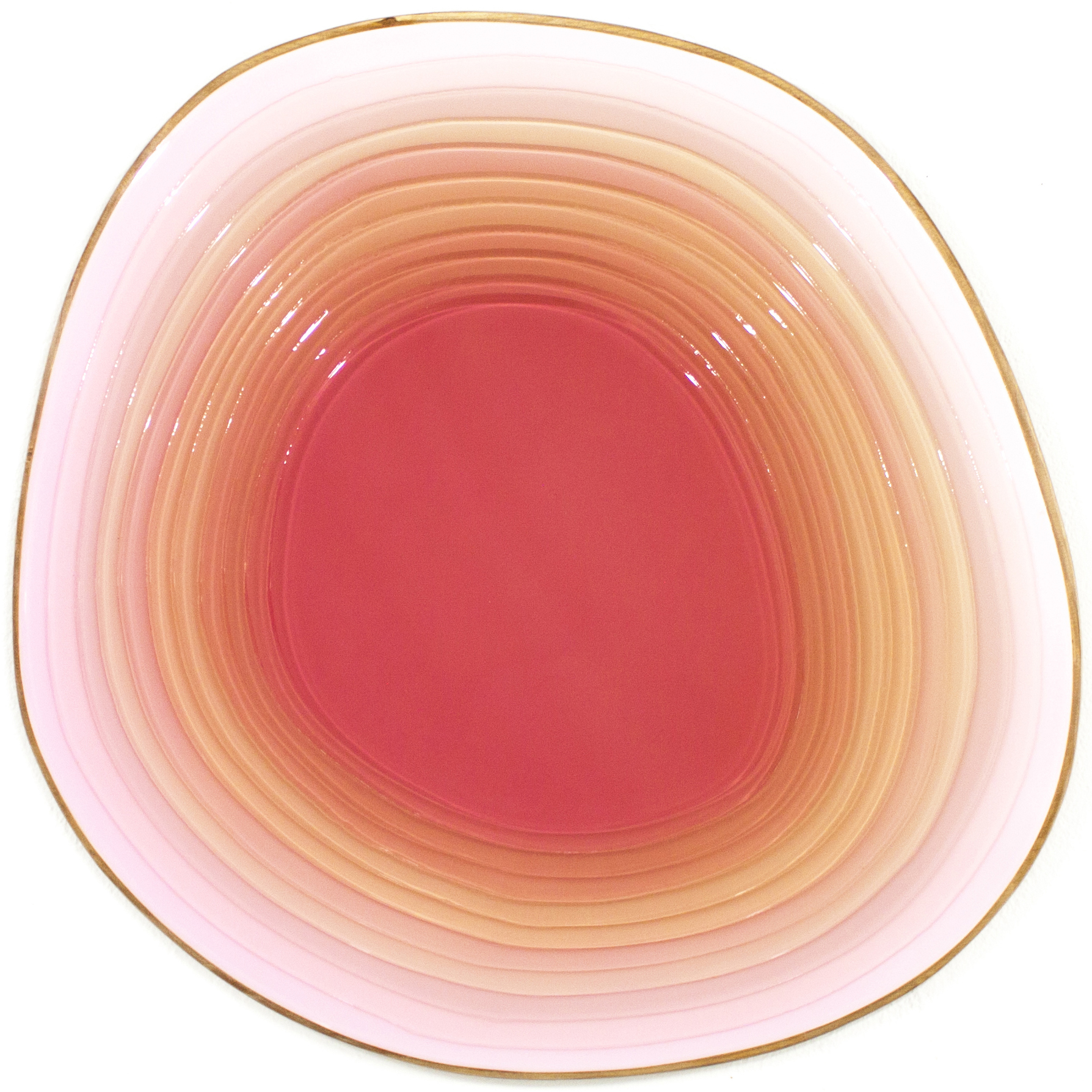 RUBEN ARTIST - Underwater 6409 - UnderWater Crimson Heart Radiating through Rose Layers