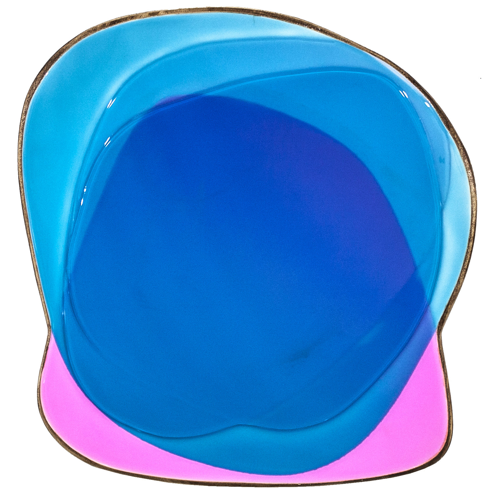RUBEN ARTIST - Underwater 6319 - UnderWater Deep Blue Ocean Framed with Fuchsia Light