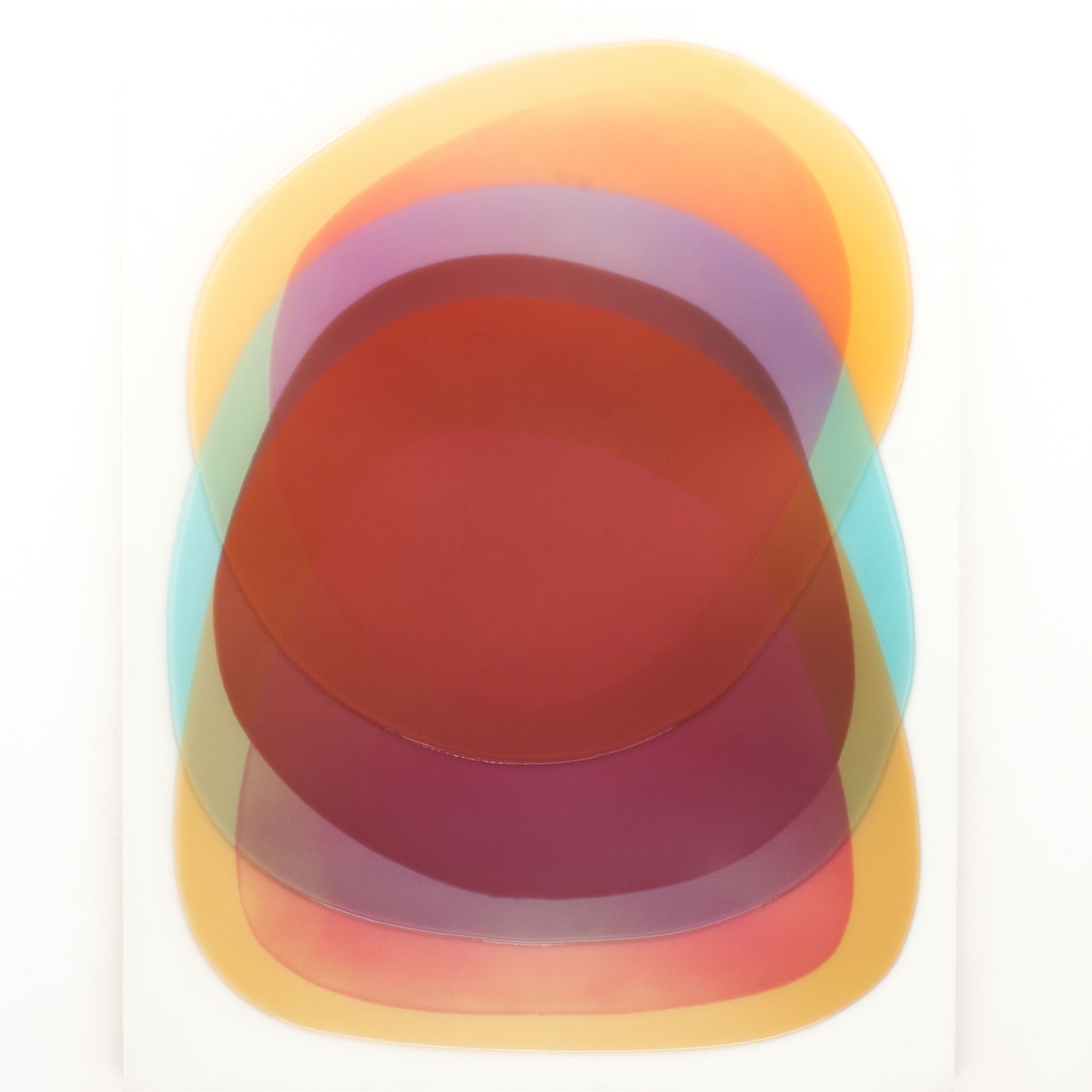 RUBEN ARTIST - Underwater 5060 - UnderWater Layered Resin in Red Orange and Purple