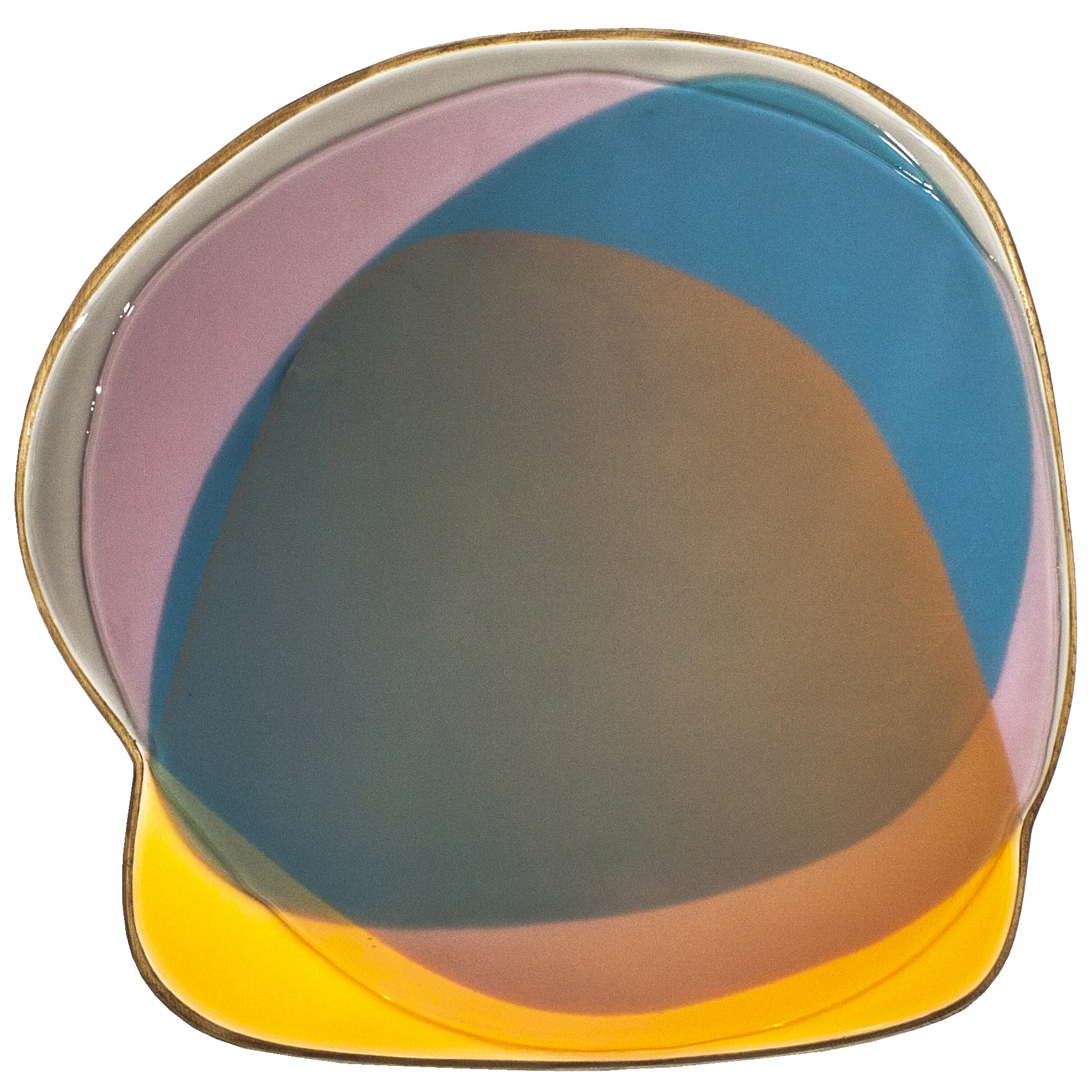 RUBEN ARTIST - Underwater 6319 - UnderWater Sunrise Waves of Gold Blue and Blush