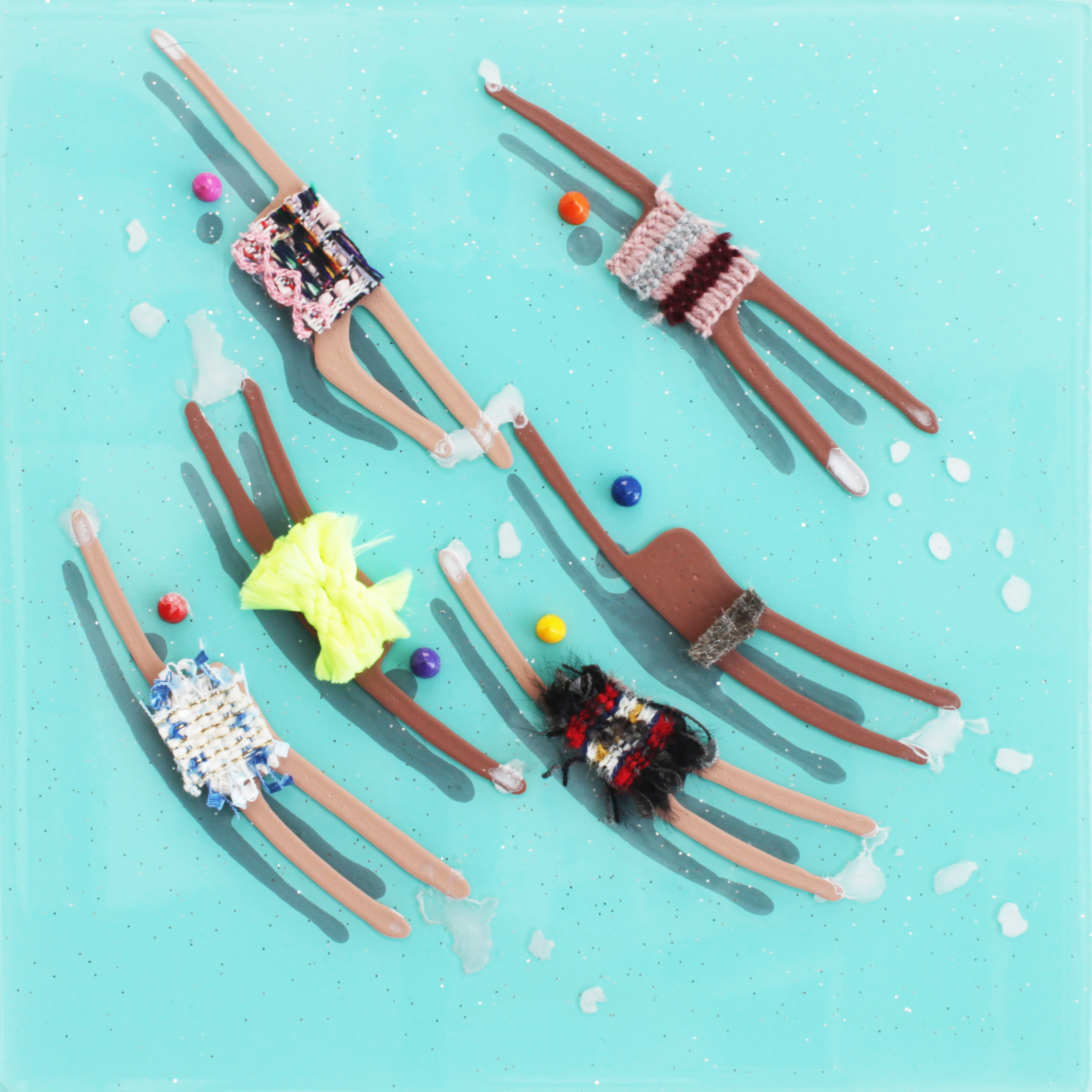 RUBEN ARTIST - Swimmers 028 - Swimmers Whispers of Aquamarine Currents and Dreams